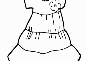 Coloring Page Of A Dress Light Dress Coloring Page for Girls Printable Free