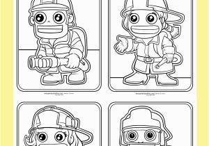 Coloring Page Of A Firefighter Firefighter Coloring Pages Munity Workers Coloring Pages