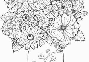 Coloring Page Of A Plant 14 attractive Black Floral Vase