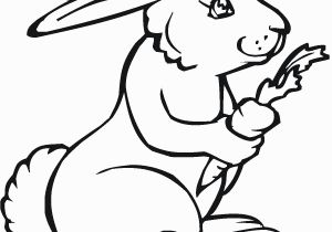 Coloring Page Of A Rabbit Coloring Rabbit Holds A Carrot In Its Hand Coloring Page Free