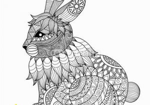 Coloring Page Of A Rabbit Drawing Zentangle Rabbit for Coloring Page Shirt Design Effect