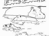 Coloring Page Of A River Wild Animal Coloring Page River Hippo Coloring Page