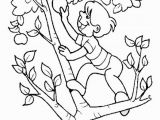 Coloring Page Of An Apple Tree the Child Apple Picking the Apple Tree Coloring Page