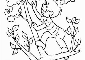 Coloring Page Of An Apple Tree the Child Apple Picking the Apple Tree Coloring Page