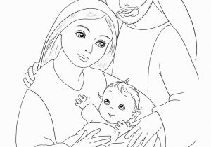 Coloring Page Of Baby Jesus Mary and Joseph Jesus Mary and Joseph Coloring Page