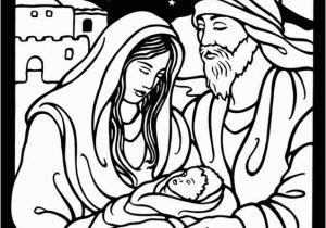 Coloring Page Of Baby Jesus Mary and Joseph Mary Joseph and Baby Jesus From Dover Publications