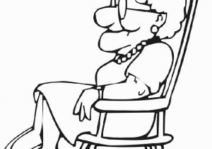 Coloring Page Of Chair Grandma Coloring Pages for Kids