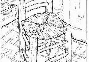 Coloring Page Of Chair Van Gogh Coloring Pages Leonardo Da Vinci