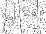 Coloring Page Of Jesus Healing the Paralytic Jesus Heals Coloring Page at Getcolorings