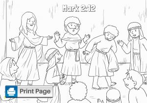 Coloring Page Of Jesus Healing the Paralytic Jesus Heals the Paralytic Man Coloring Pages for Kids