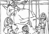 Coloring Page Of Jesus Healing the Paralytic Mark 2 1 12 Coloring Sheets