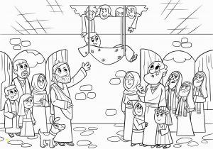 Coloring Page Of Jesus Healing the Paralytic Marvelous Jesus Heals the Paralytic Coloring Page Ten Sick