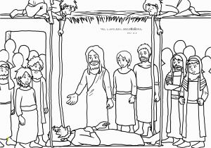Coloring Page Of Jesus Healing the Paralytic Unique Jesus Heals the Lame Man Coloring Page