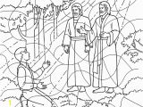 Coloring Page Of the First Vision First Vision Coloring Page