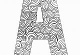 Coloring Page Of the Letter A Coloring Page Letter A with Pattern Of Circles Coloring for
