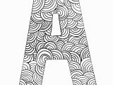 Coloring Page Of the Letter A Coloring Page Letter A with Pattern Of Circles Coloring for