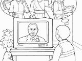 Coloring Page Of Thomas S Monson Watching Pres Monson During General Conference Children S Coloring