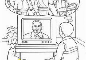 Coloring Page Of Thomas S Monson Watching Pres Monson During General Conference Children S Coloring