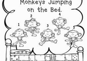 Coloring Pages 5 Little Monkeys Jumping Bed Five Little Monkeys Jumping On the Bed by English Plans to