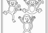 Coloring Pages 5 Little Monkeys Jumping Bed Five Little Monkeys Jumping On the Bed Printable by