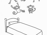 Coloring Pages 5 Little Monkeys Jumping Bed Printable Monkeys Coloring Home