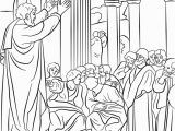 Coloring Pages About Paul From Bible Paul Preaching In athens Coloring Page