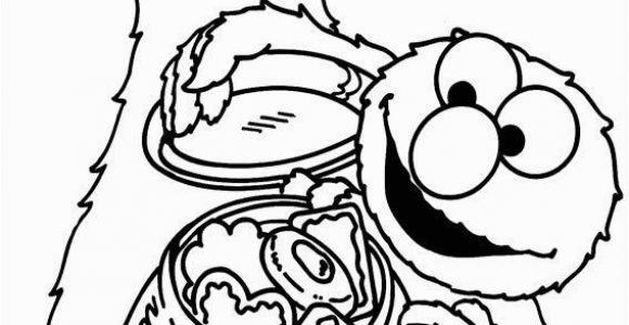 Coloring Pages Baby Cookie Monster Cookie Monster and Elmo