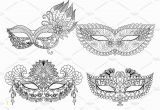 Coloring Pages Carnival Masks Pin by Mvbqfv On Invitations & Stationery Illustration