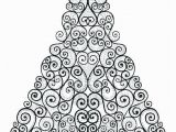 Coloring Pages Christmas ornaments Printable Floral Christmas Tree Coloring Page See the Category to Find