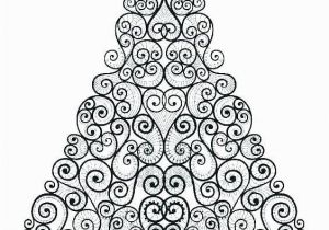 Coloring Pages Christmas ornaments Printable Floral Christmas Tree Coloring Page See the Category to Find