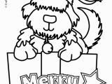 Coloring Pages Christmas Puppy Puppy Christmas Coloring Pages