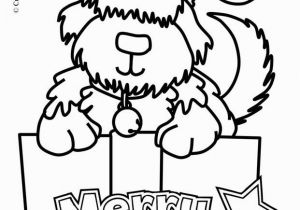 Coloring Pages Christmas Puppy Puppy Christmas Coloring Pages