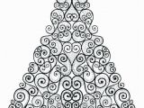 Coloring Pages Christmas Tree Printable Floral Christmas Tree Coloring Page See the Category to Find