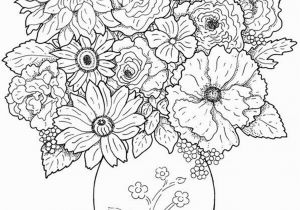 Coloring Pages Detailed Food Coloring Flowers Best Cool Vases Flower Vase Coloring Page