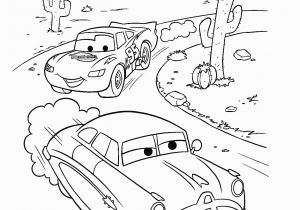 Coloring Pages Disney Cars Lightning Mcqueen Lightning Mcqueen and Doc Hudson Race Coloring Page
