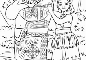 Coloring Pages Disney Princess Moana Tui and Sina From Moana Coloring Page Avec Images