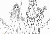 Coloring Pages Disney Princess Rapunzel Princess Rapunzel and Maximus Horse Coloring Page with