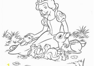 Coloring Pages Disney to Print Snow and Animal Friends