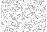 Coloring Pages for A Quilt Swirling Hearts 8t Block