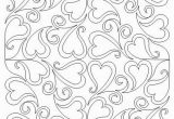 Coloring Pages for A Quilt Swirling Hearts 8t Block
