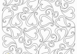Coloring Pages for A Quilt Swirling Hearts 8t Block