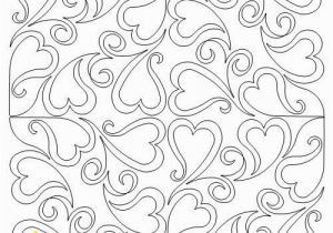 Coloring Pages for A Quilt Swirling Hearts 8t Block