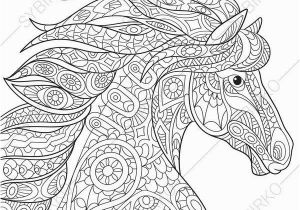 Coloring Pages for Adults Animals Coloring Pages for Adults Mustang Horse Adult Coloring