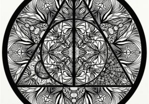 Coloring Pages for Adults Harry Potter Harry Potter Deathly Hallows Inspired Adult Coloring Mandala