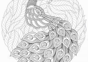 Coloring Pages for Adults Zentangle Peacock In Zentangle Style Adult Antistress Coloring Page