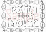 Coloring Pages for Boyfriend Sweary Coloring Page Potty Mouth 1 Swearing Coloring