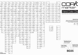 Coloring Pages for Copic Markers Blank Copic Colour Chart From Real Website