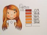 Coloring Pages for Copic Markers Copic Hair Color 3 & Skin tone 2 with Images