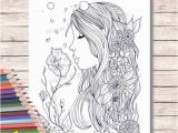 Coloring Pages for Copic Markers Printed Coloring Pages for Adults or Kids Fairy Mermaid