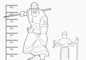 Coloring Pages for David and Goliath David and Goliath Worksheet